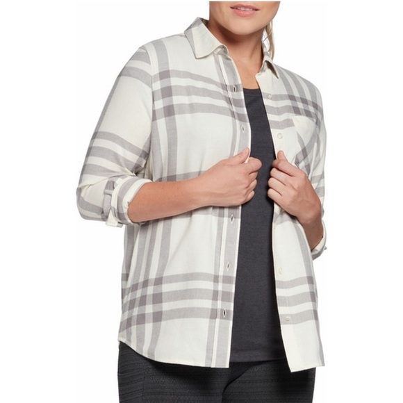 Alpine Design XXXL Gray Beige Plaid Shirt - Picture 10 of 10